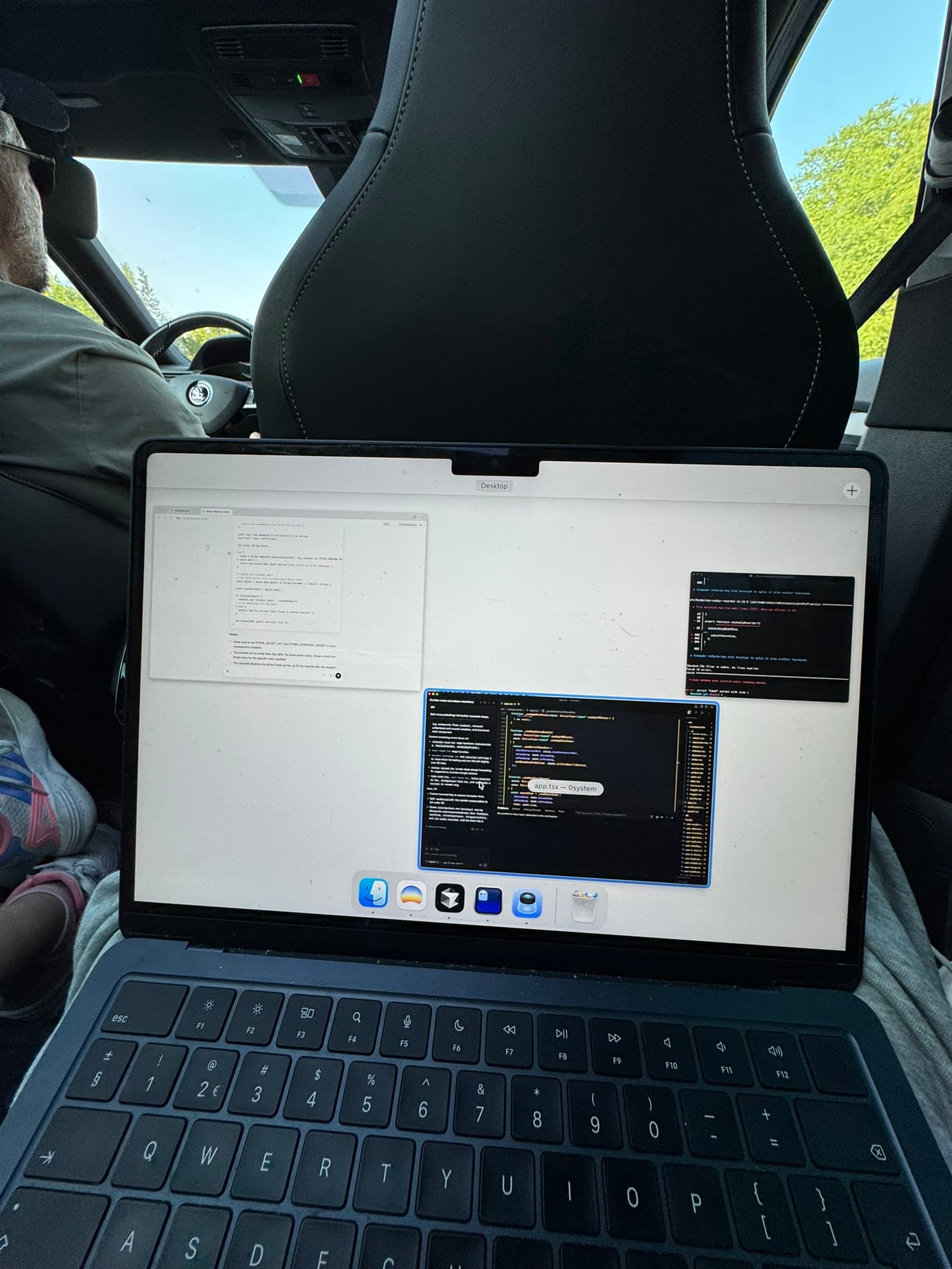 Working from the car